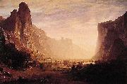 Albert Bierstadt Albert Bierstadt Looking Down Yosemite Valley oil painting artist